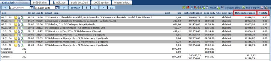 Umíme propojit jednotku Vetronics se záznamníky CARRIER Datacold 600 a Datacold 500.