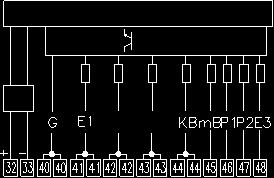 2. Primární měření VN dvousystémové, MTN jednopólově izolované Legenda: Pm elektronický elektroměr třífázový