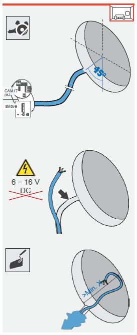 OPATRNĚ Kabel k regulátoru pokládejte pouze v případě, že není pod elektrickým napětím.