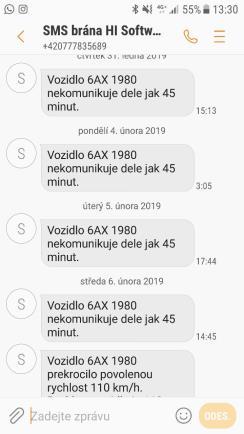 NOVINKA Alarmy - Nekomunikace s vozidlem delší než NEKOMUNIKACE S VOZIDLEM DELŠÍ NEŽ: V případě, že vozidlo přestane