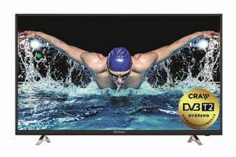 265/HEVC operační systém Linux Youtube, Netflix, internetový prohlížeč Wi-Fi, přehrávání z USB, Hotelový režim 3x HDMI,