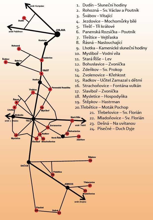 Obrázek 3: Mapa projektu "Za