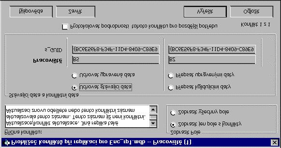 Pokud změníme zkratku stejného pracoviště v řídícím vzoru i replice jinak (např.
