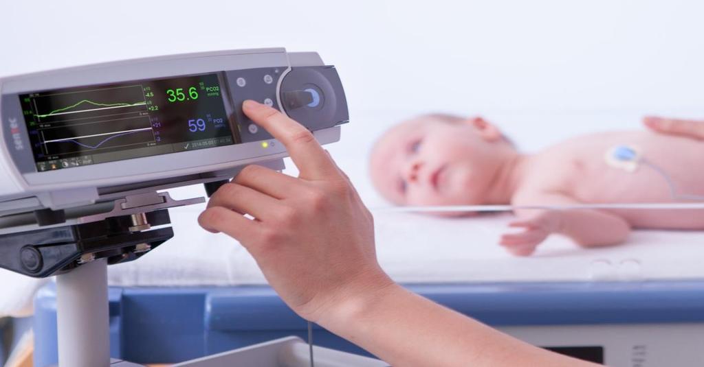 Online monitoring Vyvinuto pro neonatologi Zcela neinvazivní díky