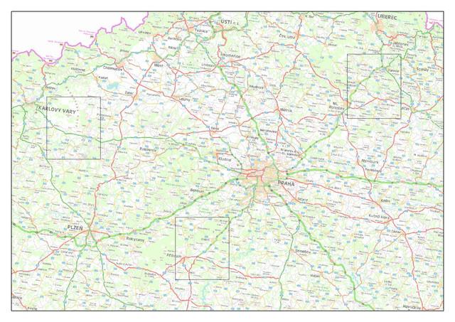 Test areas Field data collected