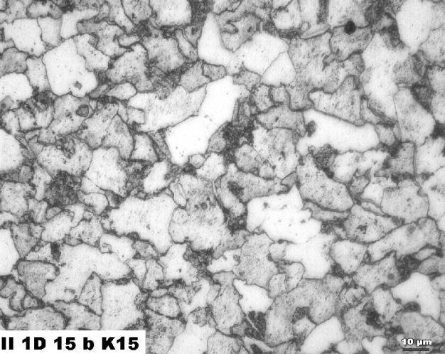 Obr. 8 Mikrostruktura oceli 15 128.