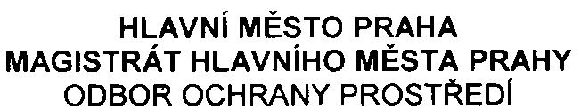 PID HLAVNí MÌSTO PRAHA MAGISTRÁT HLAVNíHO MÌSTA PRAHY ODBOR OCHRANY PROSTØEDí Váš dopis zn. SZn. S-M HM P-303485/2006/00PNI/EIN218-2/Nov Vyøizuje/linka Ing. Novotný/4278 Datum 20.10.