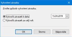 Daňová přiznání TAX Příručka uživatele 91 včetně daně za měsíc prosinec, která se vypořádává až v Přiznání k dani silniční a je splatná ve lhůtě pro podání přiznání.