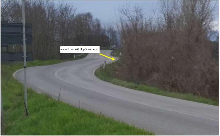 Přeprava kapalin převrácení vozidla
