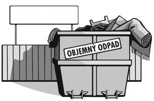 KONTEJNERY NA VELKOOBJEMOVÝ ODPAD budou přistaveny v pátek 5. října a odváženy budou v sobotu 6.