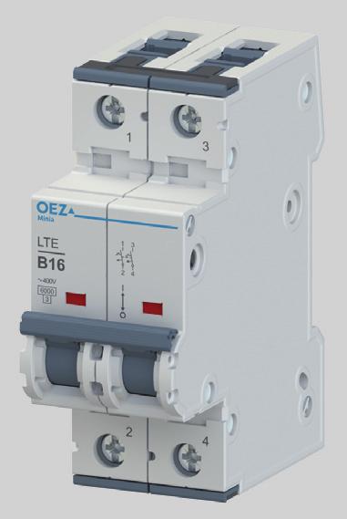 LTE JISTIČE LTE Řada jističů do 63 A, AC 230/400 V a DC 72 V/pól.
