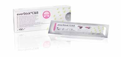 Síla vláken pro každodenní stomatologii GC everstick C&B: Výztuž ze skelných vláken pro zhotovování minimálnê invazivních kompozitních mûstkû Pomocí GC everstick C&B lze bêhem jedné návštêvy zhotovit