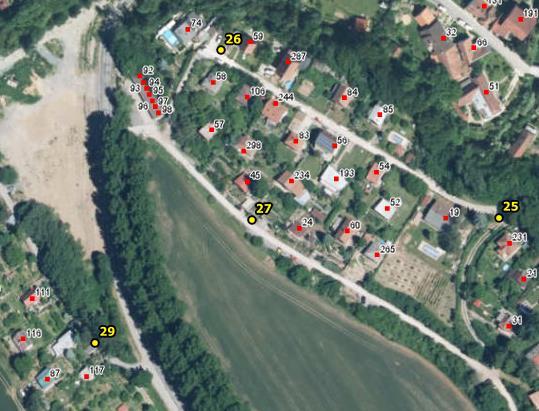 Rozmístění hlásičů v