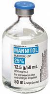 Mannitol 20% Antiedematozní terapie,osmoterapie Osmotický efekt a hemoreologický efekt Dávky 0,25 až 1g/kg/20-30 min., nástup účinku kolem 15-30 min., trvání 1,5 až 6 hod.