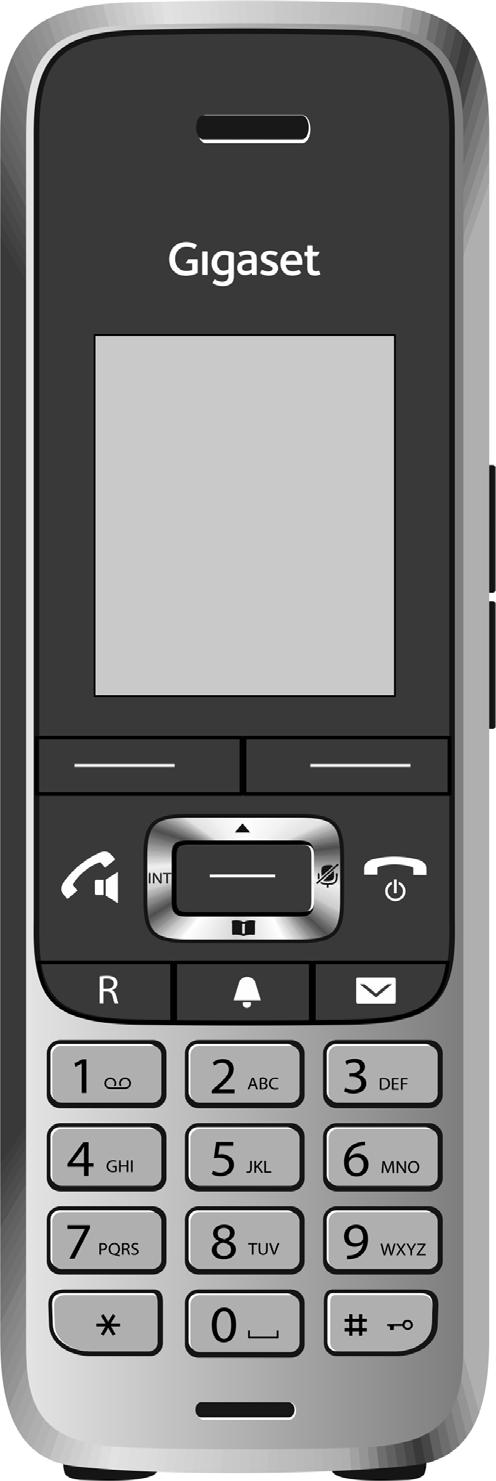 Gigaset S650H PRO / HSG CZ cs / A31008-XXXXX-XXXX-X-XXXX / overview_hsg.fm / 11/13/18 Přehled Přehled Template Module, Version 1.2, 11.09.2018, 16 15 1 Displej 2 Stavový řádek ( str.
