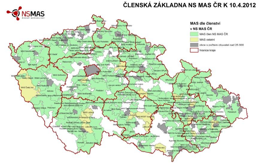 5.3.2012 - podání přihlášky do NS MAS ČR, přihláška dne 6.3.2012 schválena výborem NS MAS ČR 7.3.2012 - Havlíčkův Brod - zasedání krajského sdružení NS MAS 15.3.2012 -Rumburk valná hromada NS MAS ČR 27.