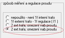 parametry proudových regulátorů je možno upravit po kliknutí na horní azurový PI regulátor při současném držení stisku klávesy CTRL (v záložce okamžité hodnoty ) kalibrace snímačů je shodná se