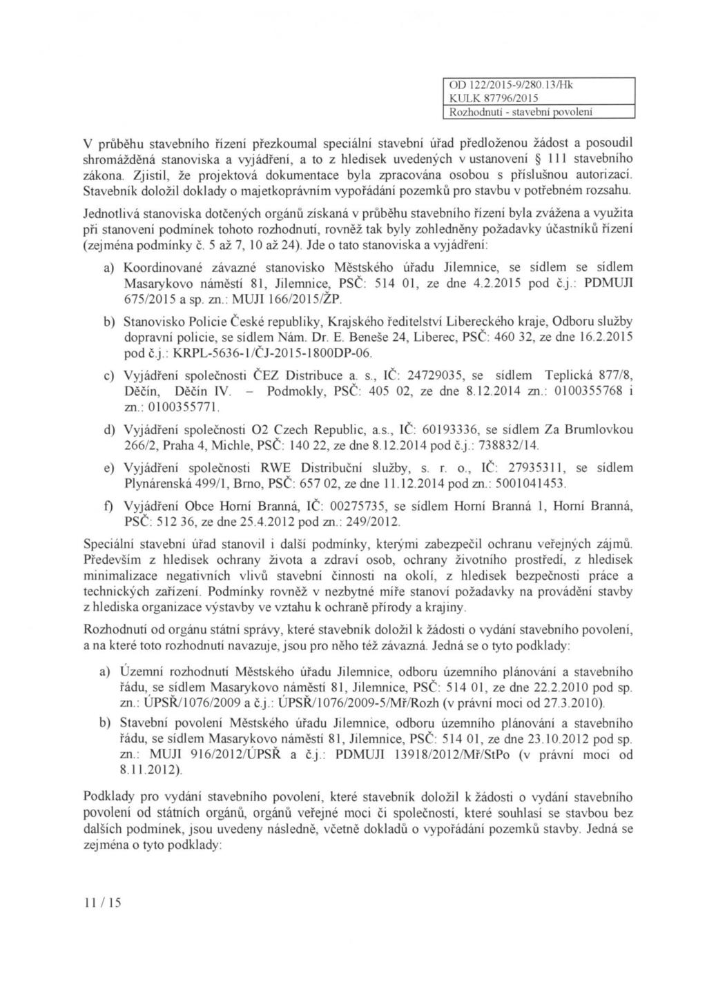 OD 122/2015-9/2S0.