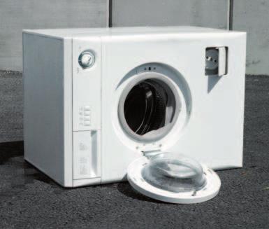 6 Rozbor jednotlivých spotřebičů Recyklací vysloužilé pračky se využije 23 kg železa. Asi 40 procent hmotnosti běžné pračky představuje železo.