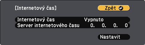 Nstvení dt čsu 40 k Chcete-li dektivovt nstvení letního čsu, vyberte Nstvení letního čsu stiskněte tlčítko [Enter].