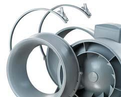 Diagonální potrubní ventilátor s výkonem až 18 m/h Popis Potrubní ventilátory řady TT a TT PRO jsou