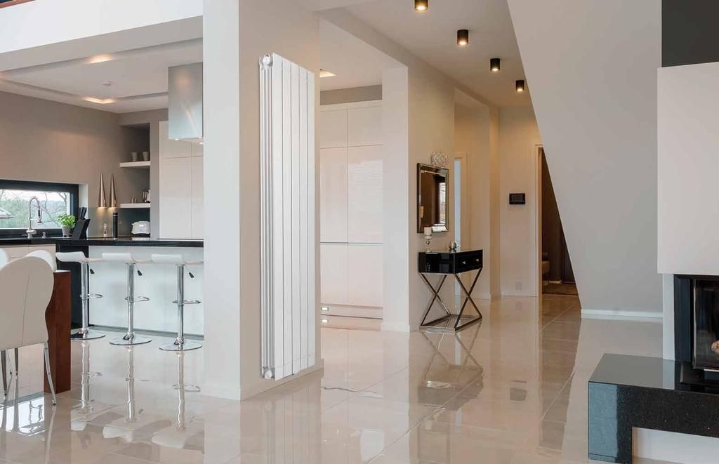 GARDA Stylový radiátor GARDA nabízí inteligentní a estetické řešení topení v moderních domech.