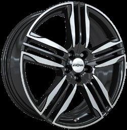 JB/RS Jetblack-červené paprsky 7,0x17 4x 98 100 108 4.