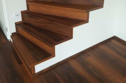 Zakázkový systém MDF schodových obkladů a soklových lišt Schodové obklady s vinylovou podlahovinou v dílcích Název Hloubka schodu