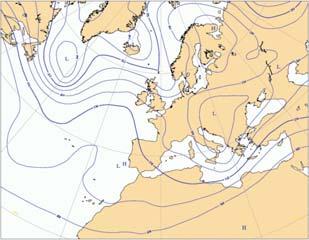 The corridor of cyclones in the monitored cases (9 out of 10, excluding June 2010) is in blue colour.