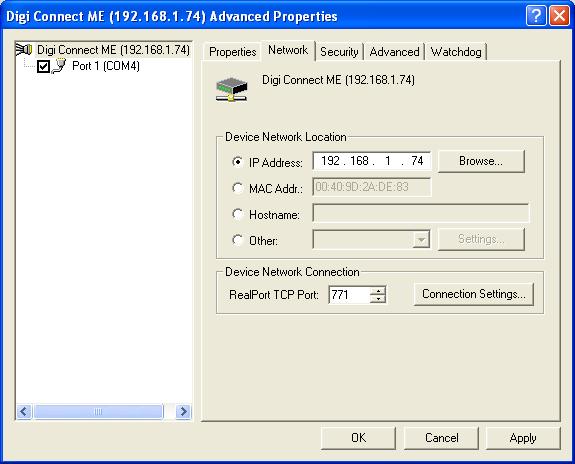 6. V okně Configure RealPort Settings označte možnost Instal Digi RealPort on this computer a klikněte na tlačítko Další. 7.