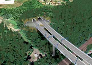 Prague, the construction of 514 Lahovice-Slivenec. The bridge of the total length of 2055 m was built by three different technologies of construction.