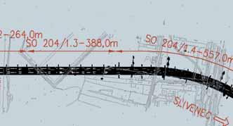 7 Shape of the pillars of the continuous structure of the main elevated road and crossing ramp Obr. 8 Tvar pilířů rámového mostu v místě letmé betonáže Fig.