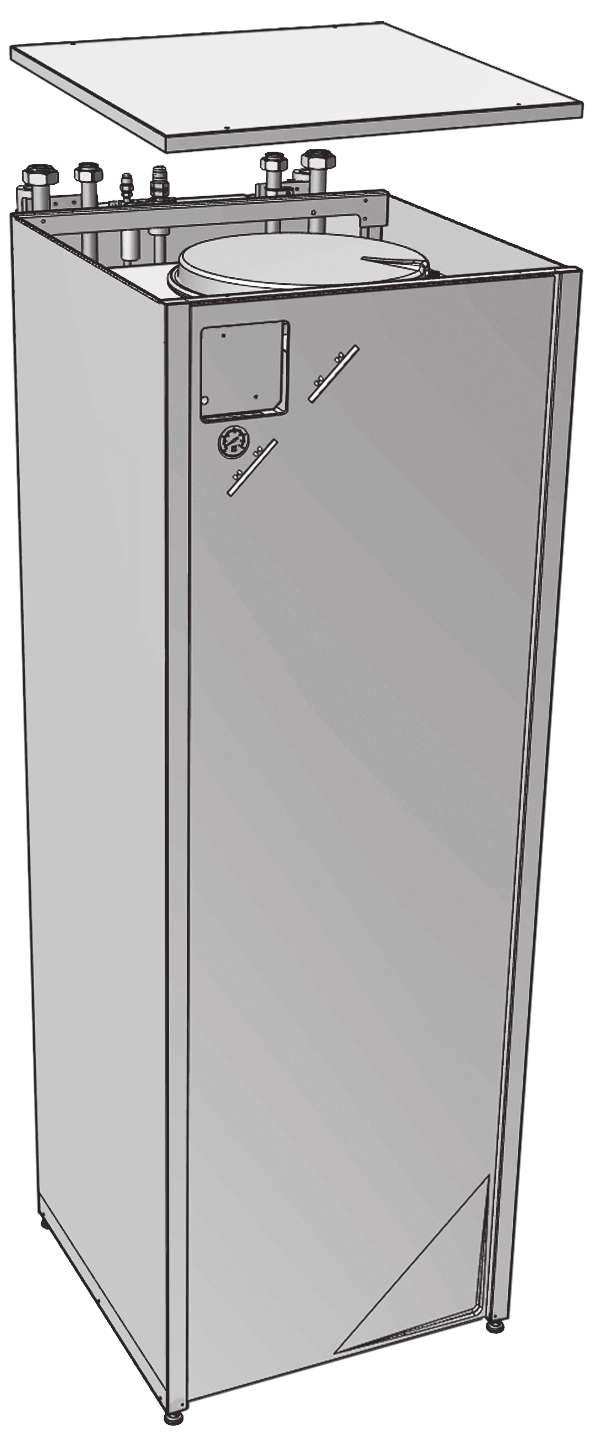 2 Aout the ox 2 Aout the ox 2.1 Indoor unit 2.1.1 To remove the ccessories from the indoor unit 1 Remove the screws t the top of the unit. 2 Remove the top pnel. 4x 3 Preprtion 3.1 Prepring piping 3.