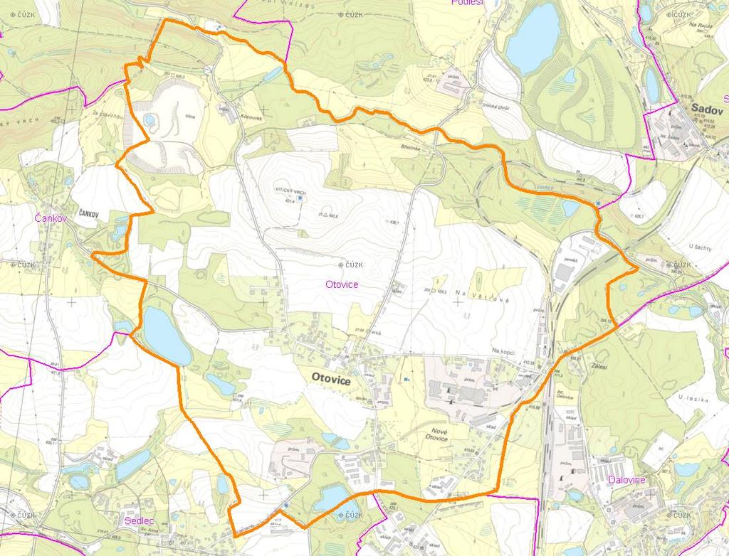 A. NÁZEV OBCE Název části obce (ZSJ): Mapa A: Území obce Přehledová mapka Kód části obce PRVK: CZ41.343.413.49.