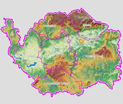 OPOU2:: Karlovy Vary Pozn: Přehledové mapky prezentují území celé obce, do které dotčená část obce spadá. A.