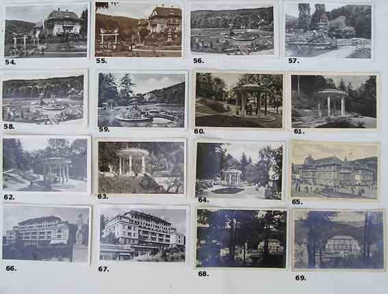 - 18 - Luhačovice 54 69 54. Lázně Luhačovice - Japonská zahrádka, čb, PP, 1939, I. 30.- 55. Lázně Luhačovice - Japonská zahrádka, hnědě tón. PP, 1940, I. 30.- 56.