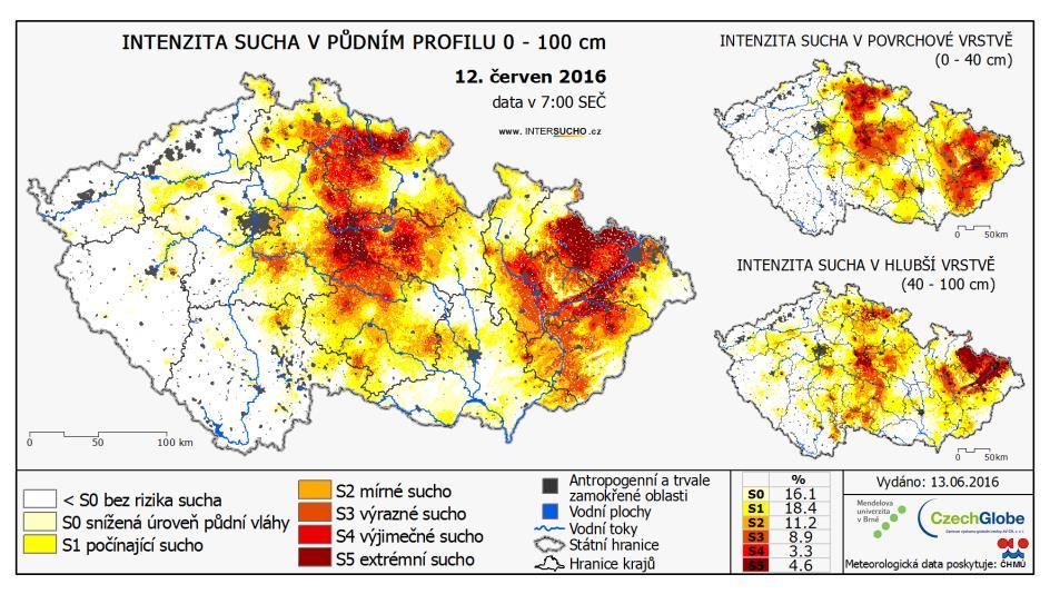 vysoce nadprůměrné (1,0 < Z skóre 1,5) mimořádně nadprůměrné (1,5 < Z skóre 2,0) extrémní (Z skóre > 2.0). Obr. 5.1.3 Vpravo je zachyceno procento území, kde dochází k překročení přípustné hodnoty erozního smyvu.