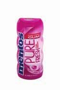 51104200 Mentos Gum Strawberry 30 g 10 ks / balení 511041000 Mentos Gum