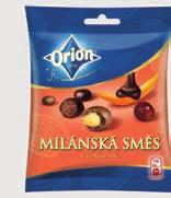 mandle 43 g 50374100 Orion višně v hořké čokoládě 45 g 50271800 Delissa bílá kokos 33 g 50271900 Delissa