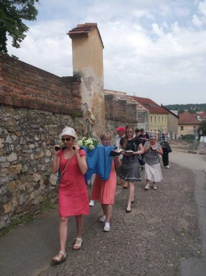 června, na svátek Neposkvrněného Srdce Panny Marie, jsme uskutečnili naši první pěší pouť do Kyjí.