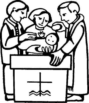 Křest v naší farnosti V neděli 10.6. se u nás v kostele, netradičně během mše svaté, konal i křest malé Elly Mariany.
