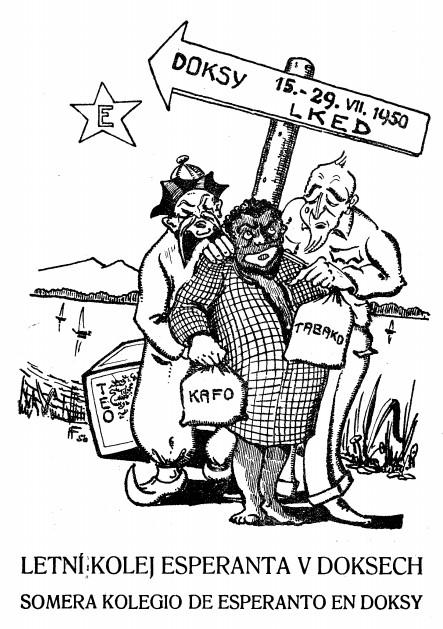 LETNÍ KOLEJ ESPERANTA V DOKSECH (Somera kolegio de Esperanto en Doksy) 15 29. VII. 1950.