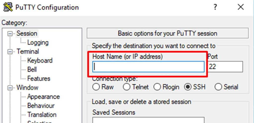Komunikace s jednotkou skrze SSH/PuTTY Pro komunikaci s kontrolérem během instalace Node-RED poslouží SSH terminál.