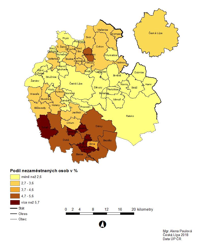 4. Mapa obcí