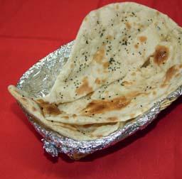 / indischer Fladen mit Kartoffeln) 65) Tandoori Aloo Garlic Protha (A 1, 3, 7) 51 Kč indická placka s česnekem a
