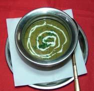 polévka, A 1, 5, 7 (indian lentils soup / indische Linsensuppe) 3) Tomato Soup (0,25 l)