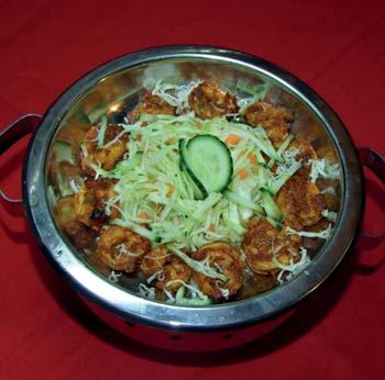 20) SHRIMPS TIKKA 209 Kč 150 g Kořeněné krevety (Fried shrimps