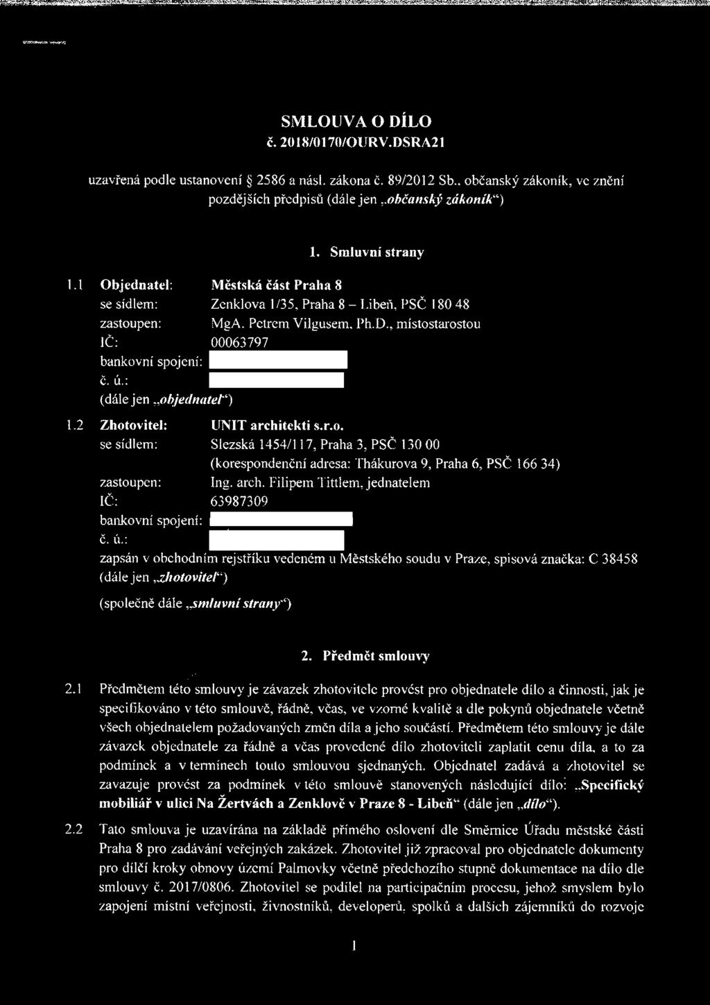 2 Zhotovitel: UNIT archi