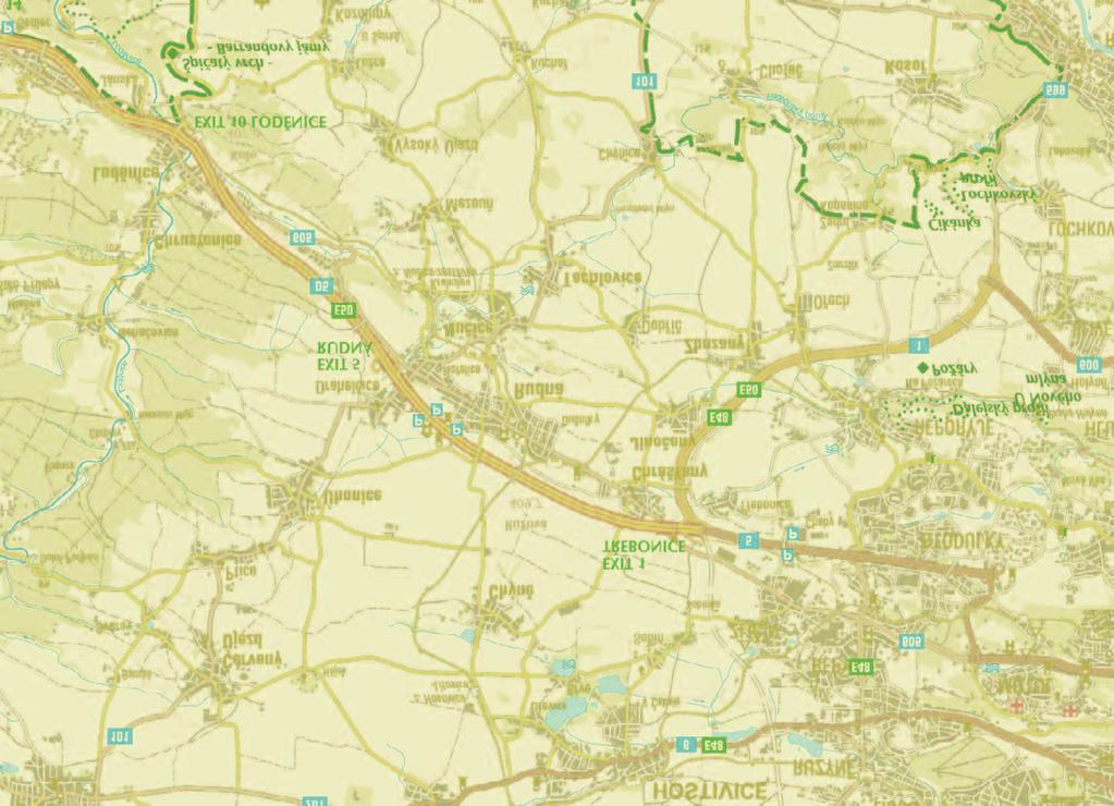 Rudná, U kina 309 ZLIČÍN 309 309 309 309 309 Vysvětlivky Nácestná zastávka 001 Zastávky v uzlu jednosměrná trasa 003 Zrušená zastávka KONEČNÁ ZASTÁVKA trasy linek 002 Změna trasy linky PID č.