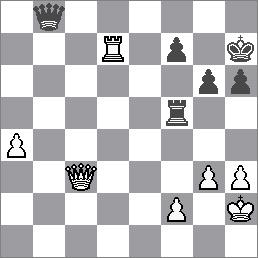 57.g5 Va8 58.Vf5 s ideou Kh5, g6 58...Kg8 59.Vd5 Vb8 60.Kh5 Va8 61.g6 Kh8 62.Vf5 s ideou h7 a Kh6 62...Vg8 63.g7+ Kh7 64.Vf8 Vxf8 65.gxf8S!